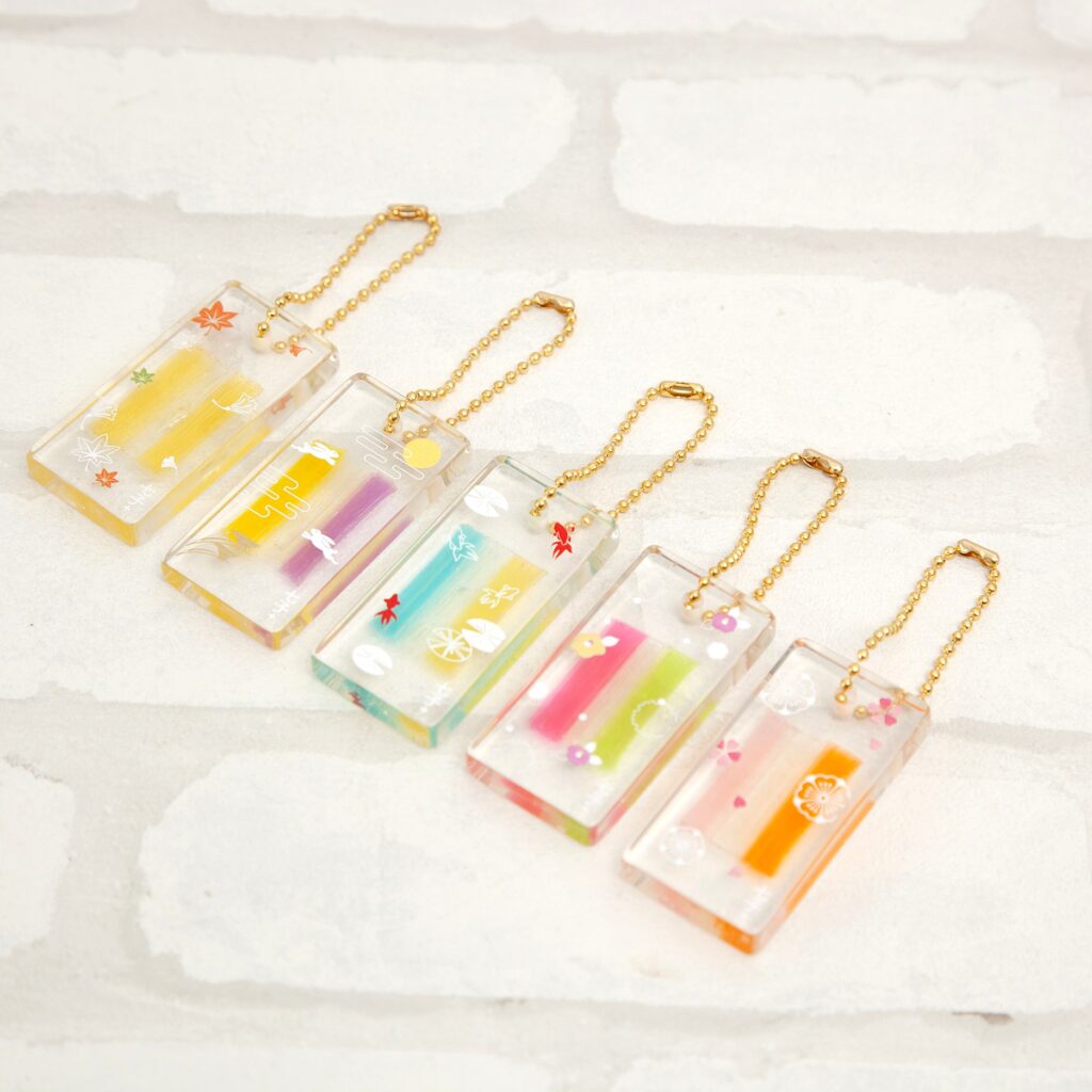 【FEEL KYOTO】京の四季 京板あめキーホルダー①