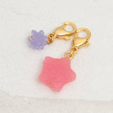 happy star charm pink