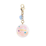 Candy long charm: White teardrop