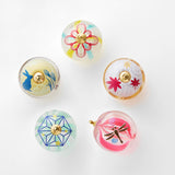 Candy long charm: White teardrop