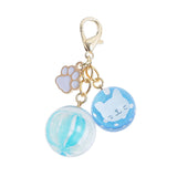 貓天氣吊飾【附書卡】紫色