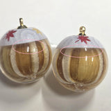 Candy long charm: White teardrop